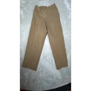 Lauren Vidal Paris, Brown Cosy High Rise Pants Womens T1 /US 4 Side Zip 1 pocket